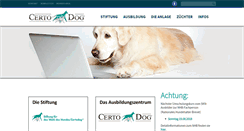Desktop Screenshot of certodog.ch