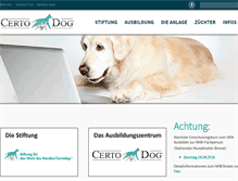 Tablet Screenshot of certodog.ch